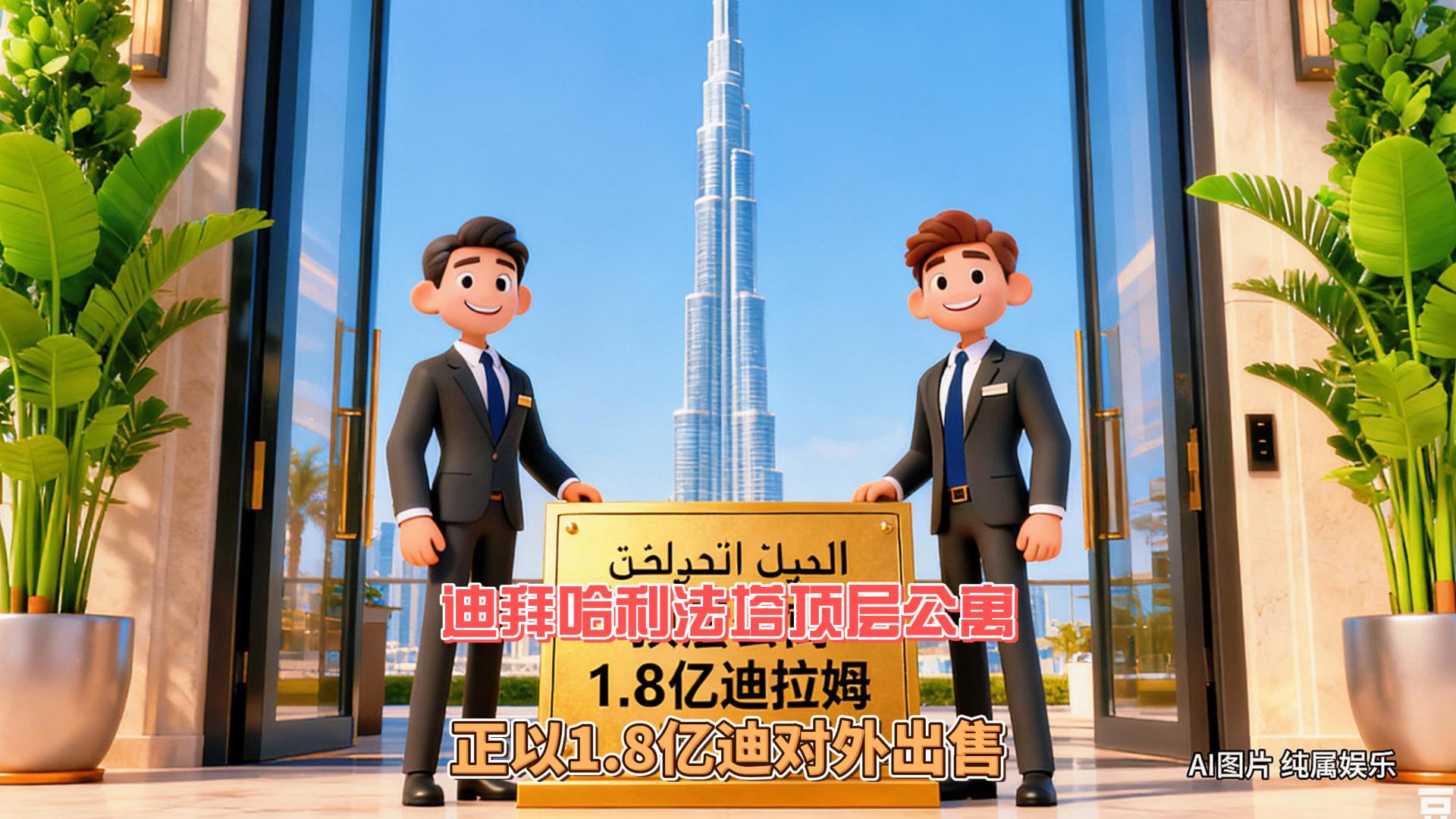 9月29日迪拜趣闻：迪拜哈利法塔顶层公寓以1.8亿迪出售
