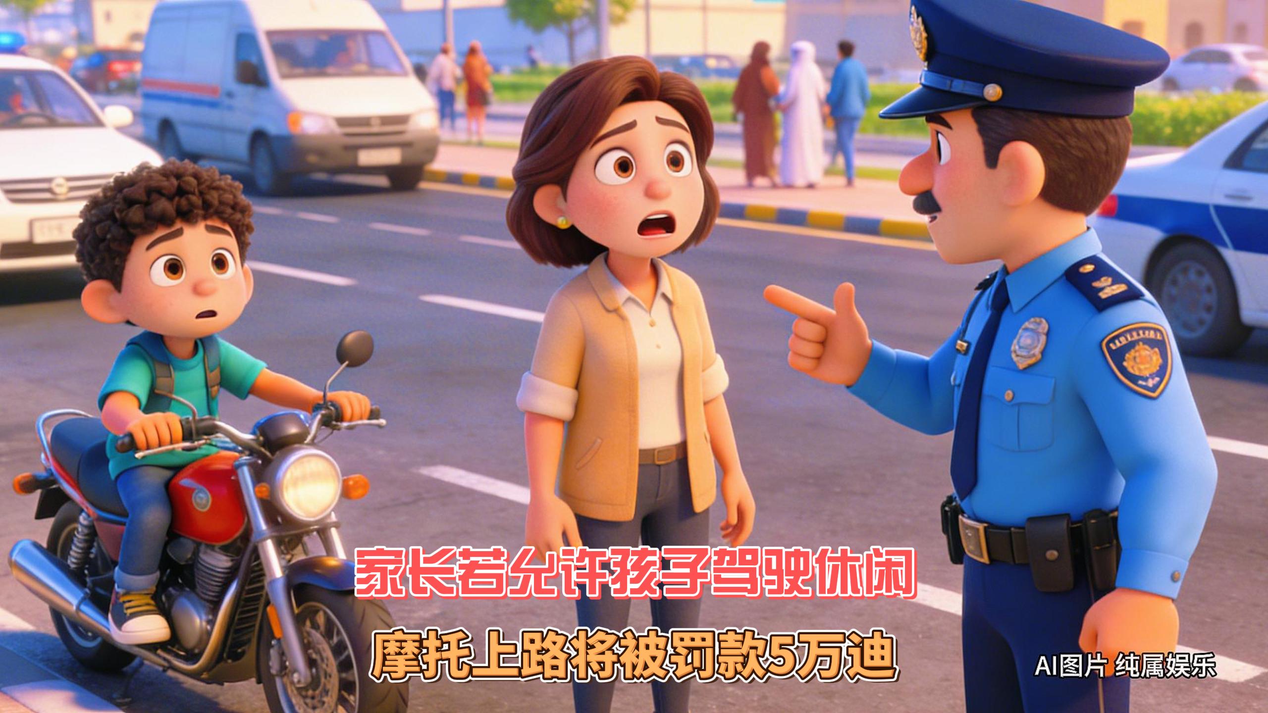 2月22日迪拜趣闻：迪拜警方警告家长若允许子女骑乘休闲...