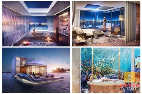 亲身体验 实拍迪拜世界岛海上漂浮别墅