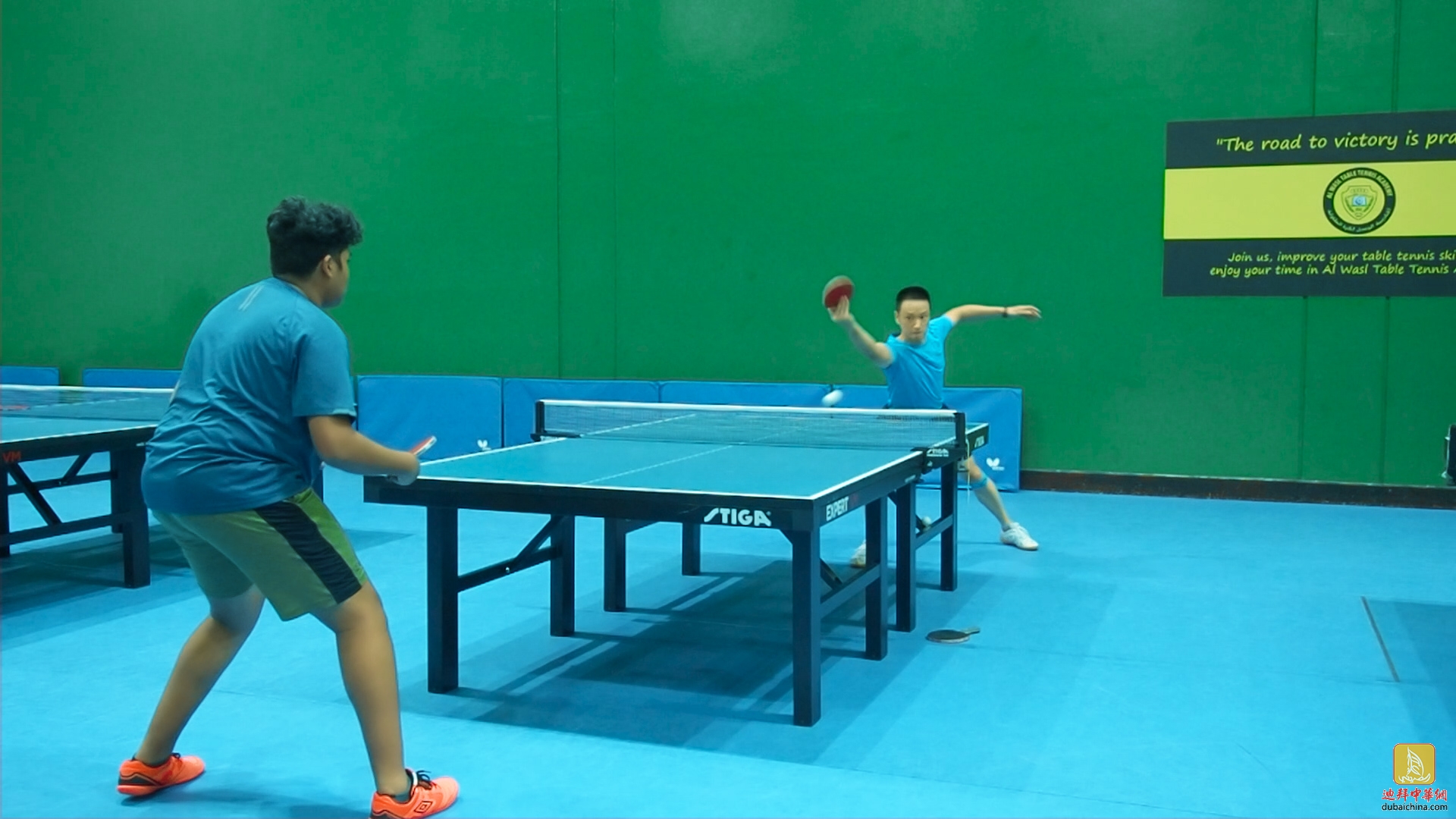 【中看迪拜】迪拜Wasl乒乓俱乐部实战，直拍横打是主要得分手段（下）