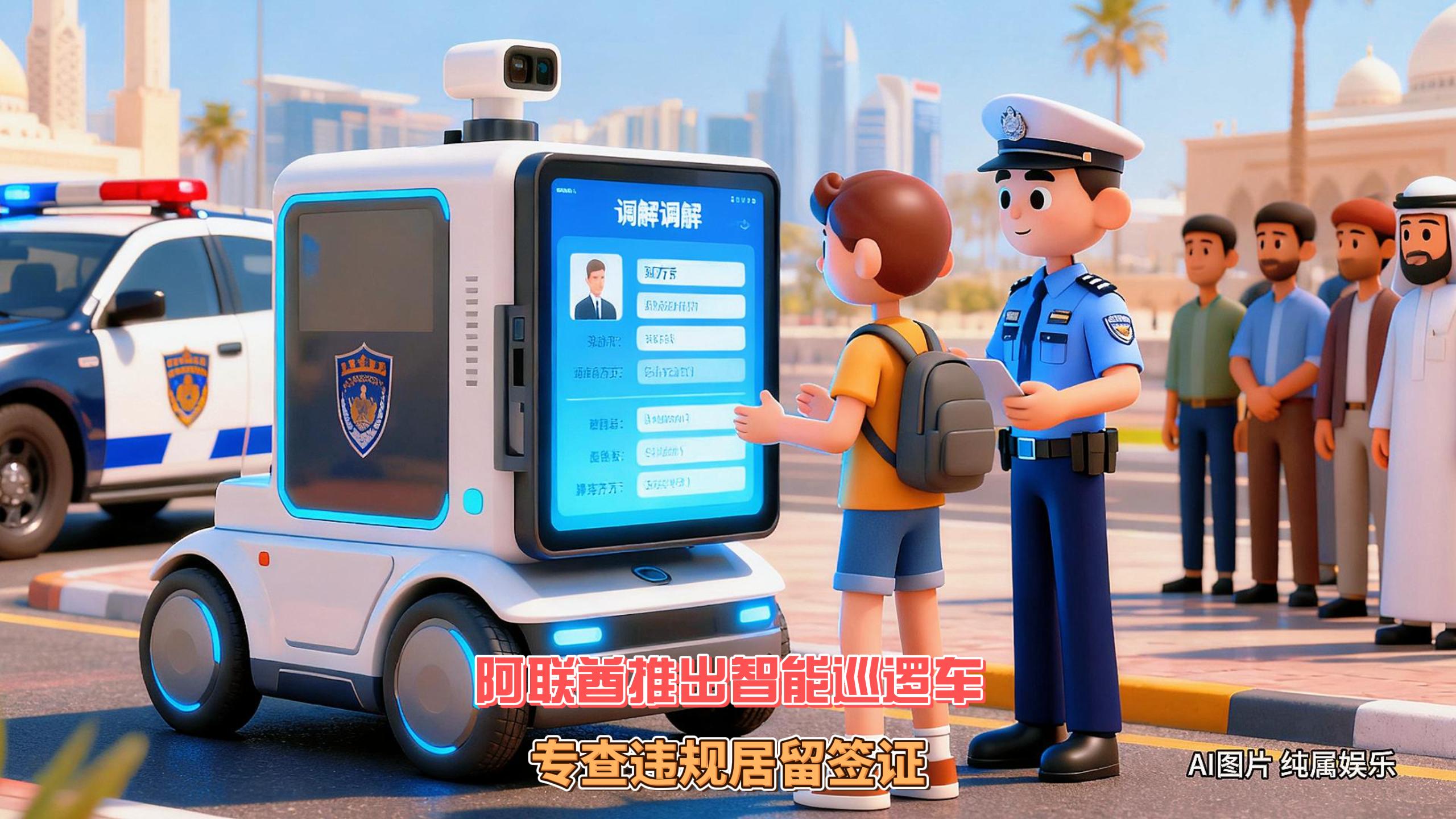 10月14日迪拜趣闻：阿联酋推出电动智能巡逻车专查违规签证