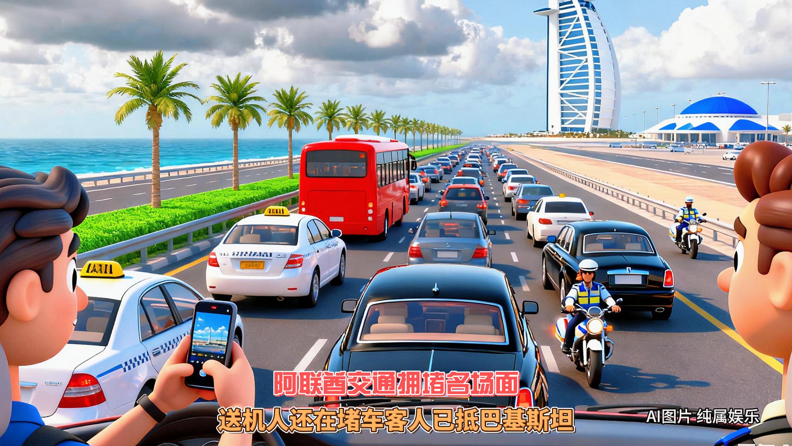 10月31日迪拜趣闻：阿联酋交通拥堵名场面送机人在回家路...