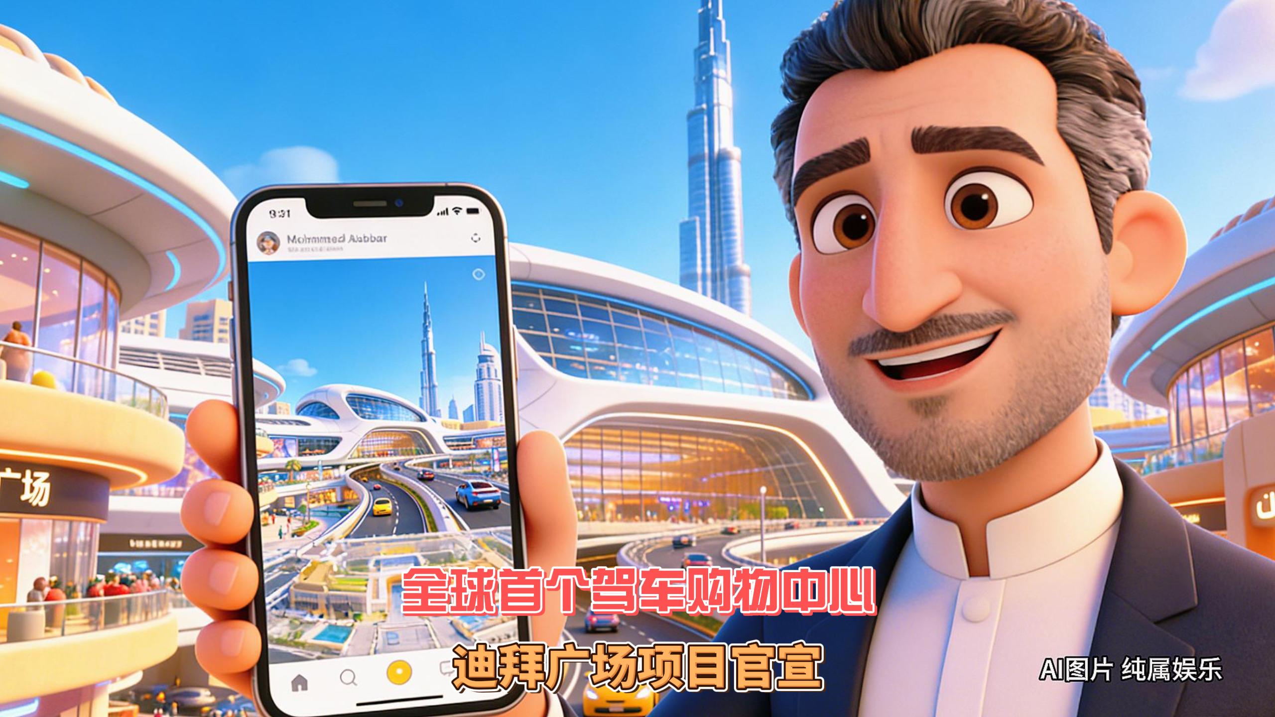 12月8日迪拜趣闻：全球首个驾车购物中心迪拜广场项目官宣