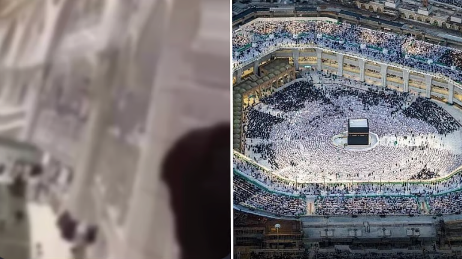 一男子从麦加大清真寺高层跳下，造成自己及一名安保受伤