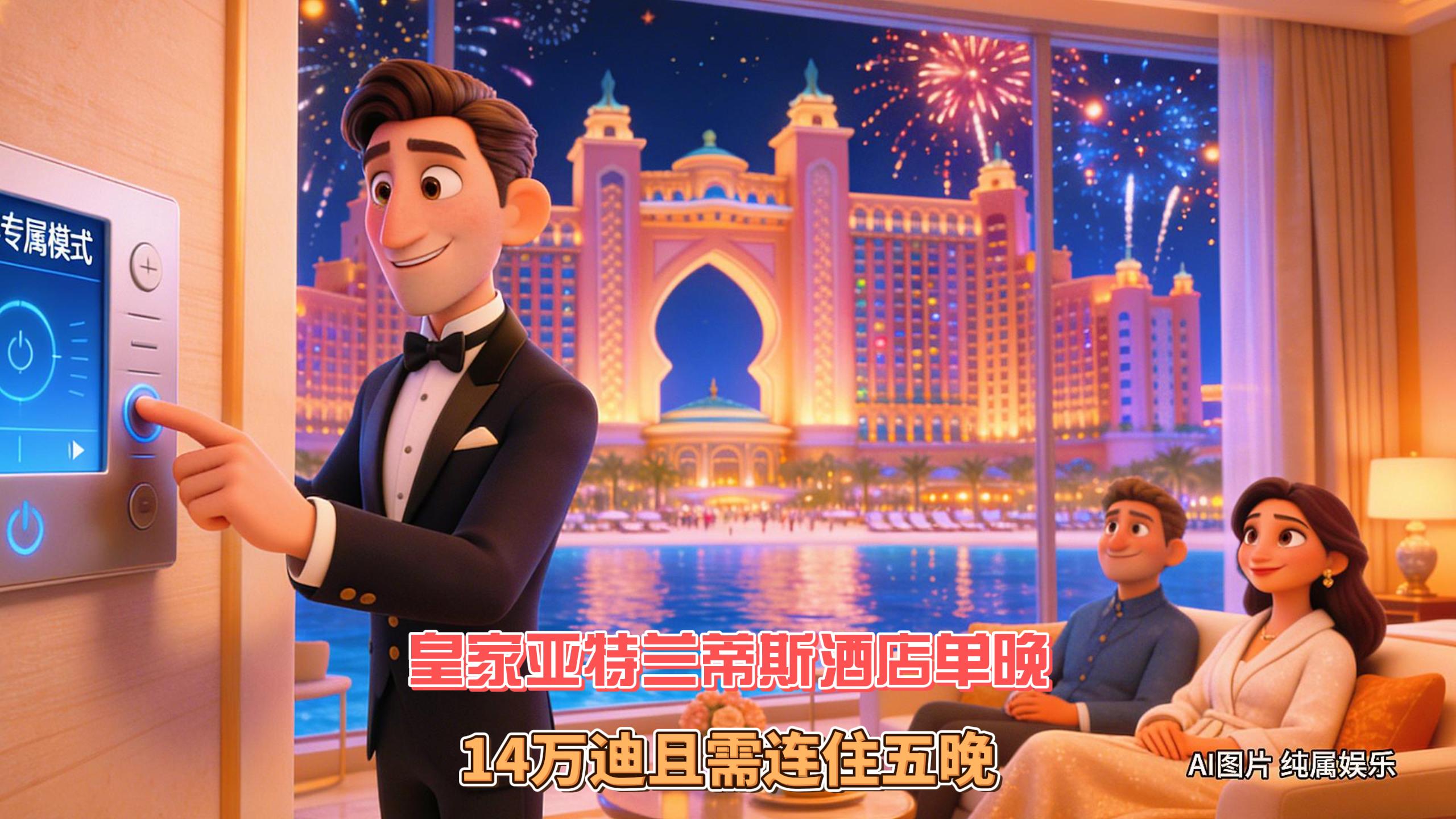 12月28日迪拜趣闻：迪拜皇家亚特兰蒂斯酒店单晚14万迪还...