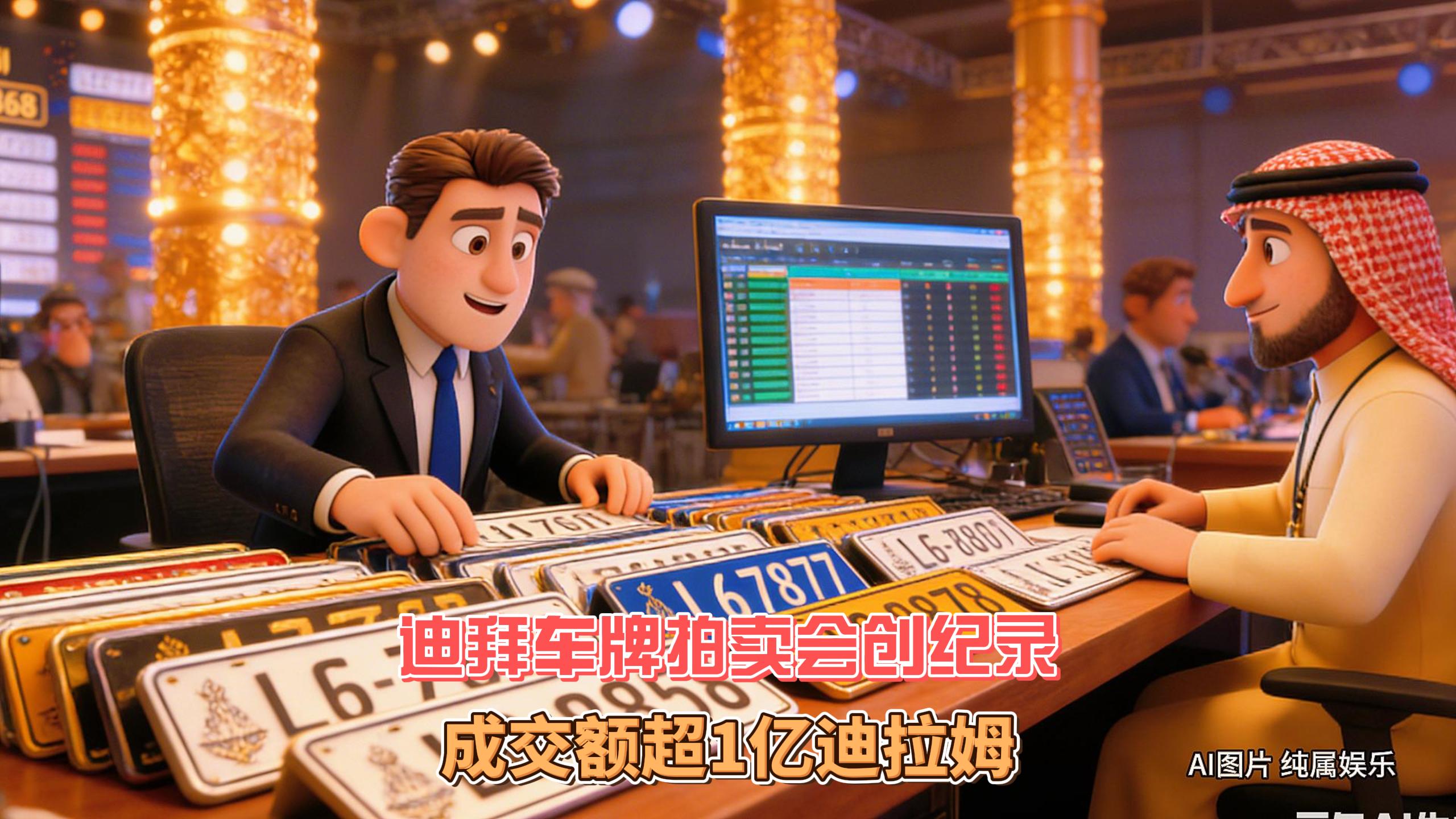 12月30日迪拜趣闻：迪拜车牌拍卖创纪录成交1个多亿迪拉姆