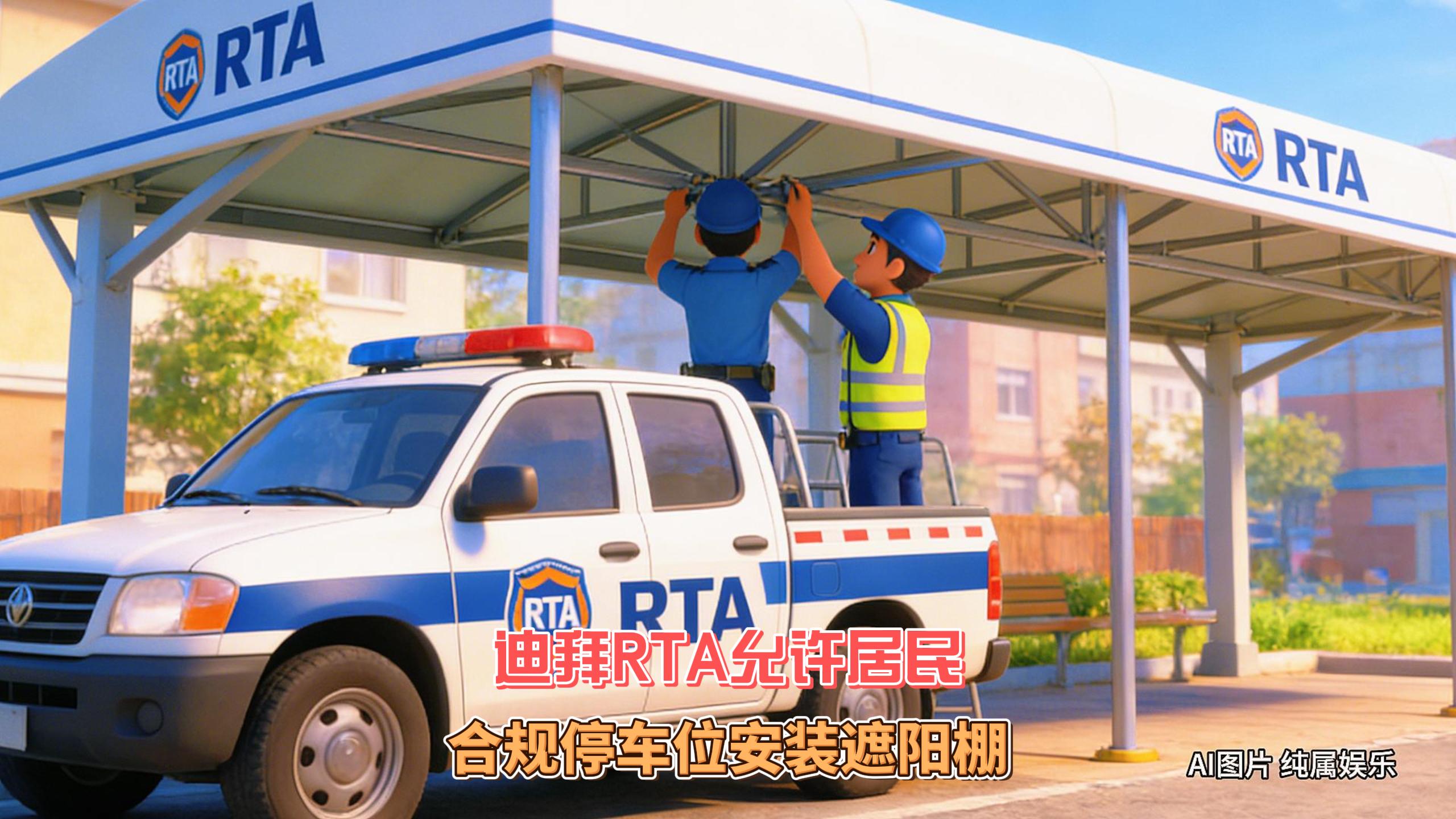 1月23日迪拜趣闻：迪拜RTA允许居民在合规停车位安装遮阳棚