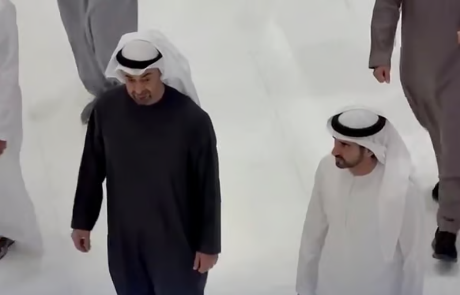 阿联酋总统、迪拜王储现身迪拜购物中心亲民互动 以实际...