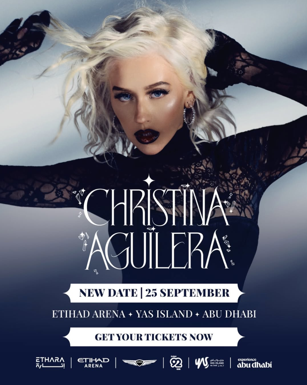 克里斯蒂娜·阿奎莱拉阿布扎比演唱会改期至9月25日