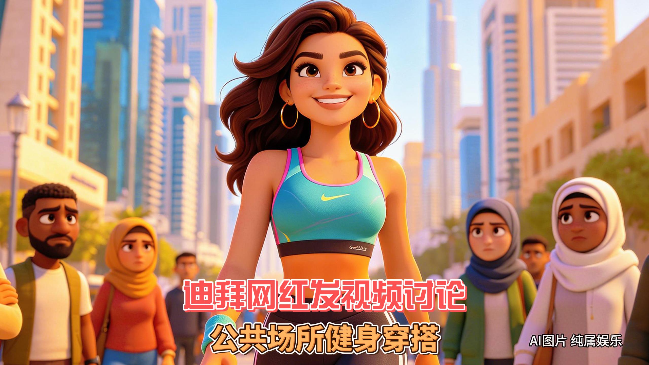 6月6日迪拜趣闻：迪拜网红发视频讨论公共场所健身穿搭引...