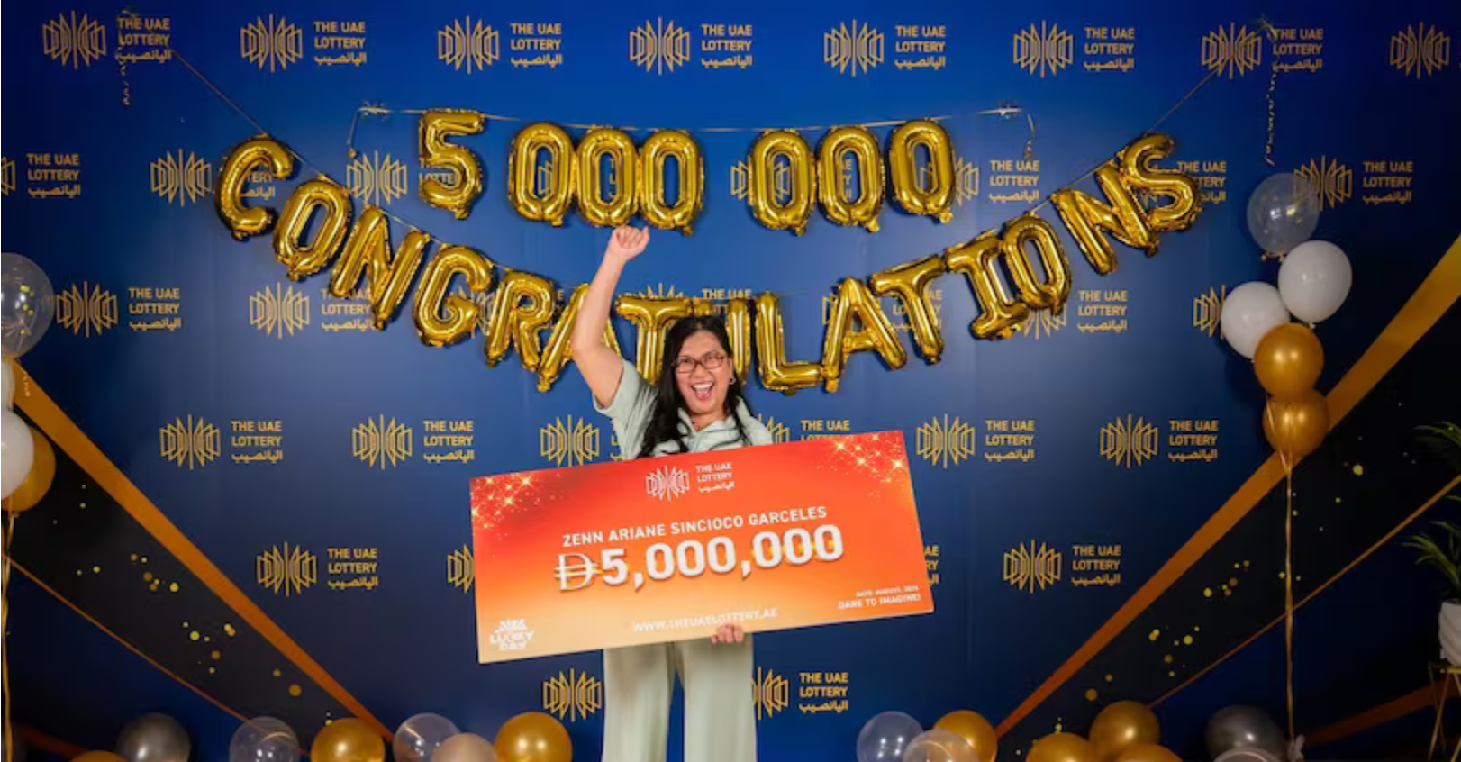 菲律宾女子在阿联酋喜中500万迪拉姆后，计划带父亲来迪...