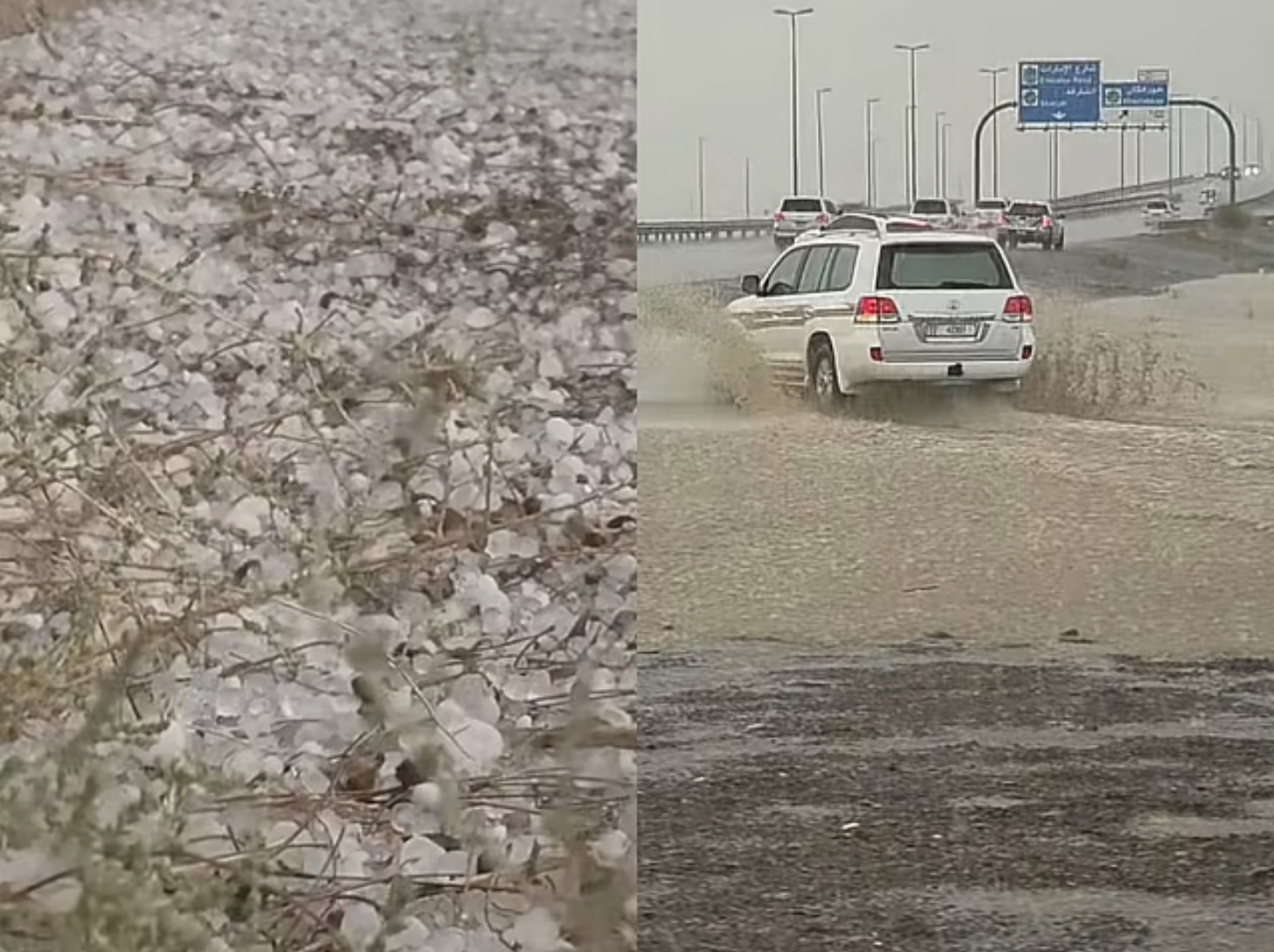 冰雹+暴雨+山洪预警，阿联酋这波不稳定天气还没完，周末...